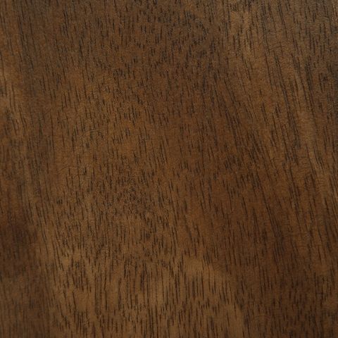 Isanti - White / Brown - Round End Table - Hornell Furniture Outlet
