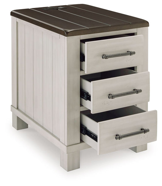 Darborn - Gray / Brown - Chair Side End Table - Hornell Furniture Outlet