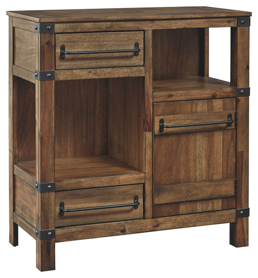 Roybeck - Light Brown / Bronze - Accent Cabinet - Hornell Furniture Outlet
