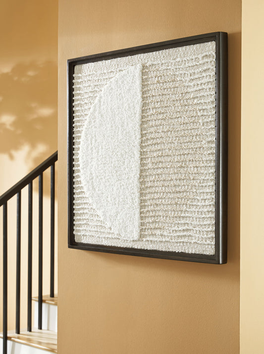 Bachard - Tan / White - Wall Decor - Hornell Furniture Outlet