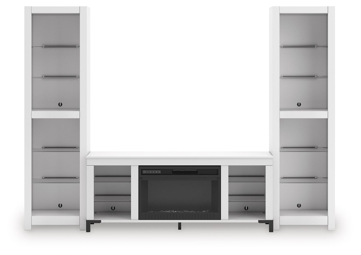 Brollevi - White - 3 - Piece Entertainment Center - Hornell Furniture Outlet