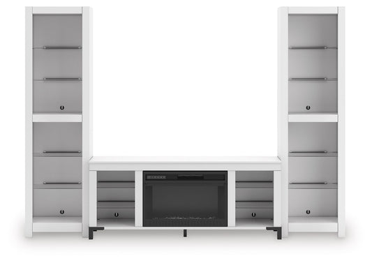 Brollevi - White - 3 - Piece Entertainment Center - Hornell Furniture Outlet