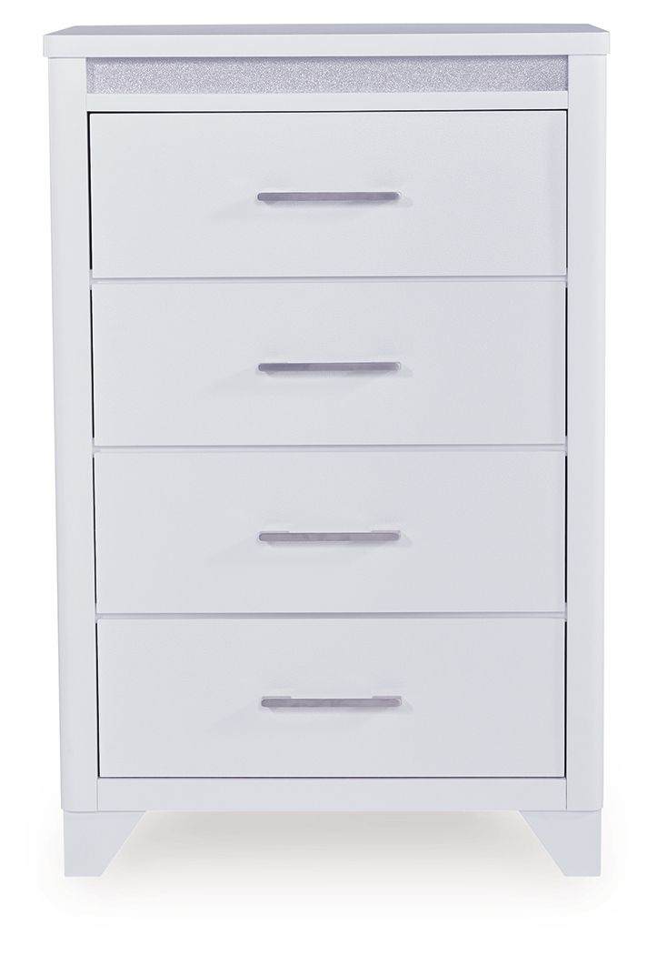 Jarlee - White - Four Drawer Chest - Hornell Furniture Outlet