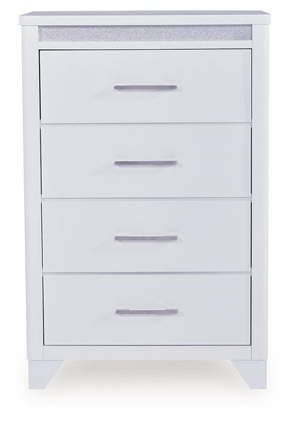 Jarlee - White - Four Drawer Chest - Hornell Furniture Outlet