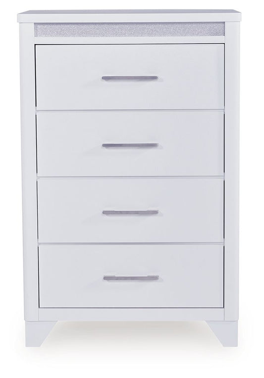 Jarlee - White - Four Drawer Chest - Hornell Furniture Outlet