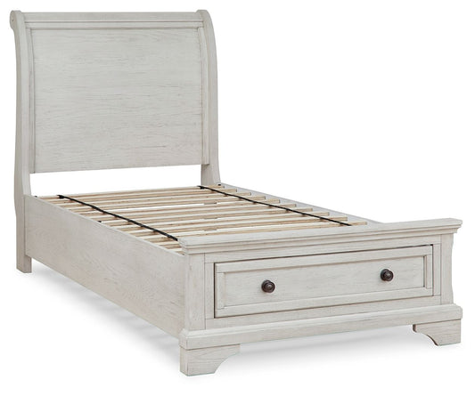 Robbinsdale - Youth Sleigh Storage Bedroom Set - Hornell Furniture Outlet