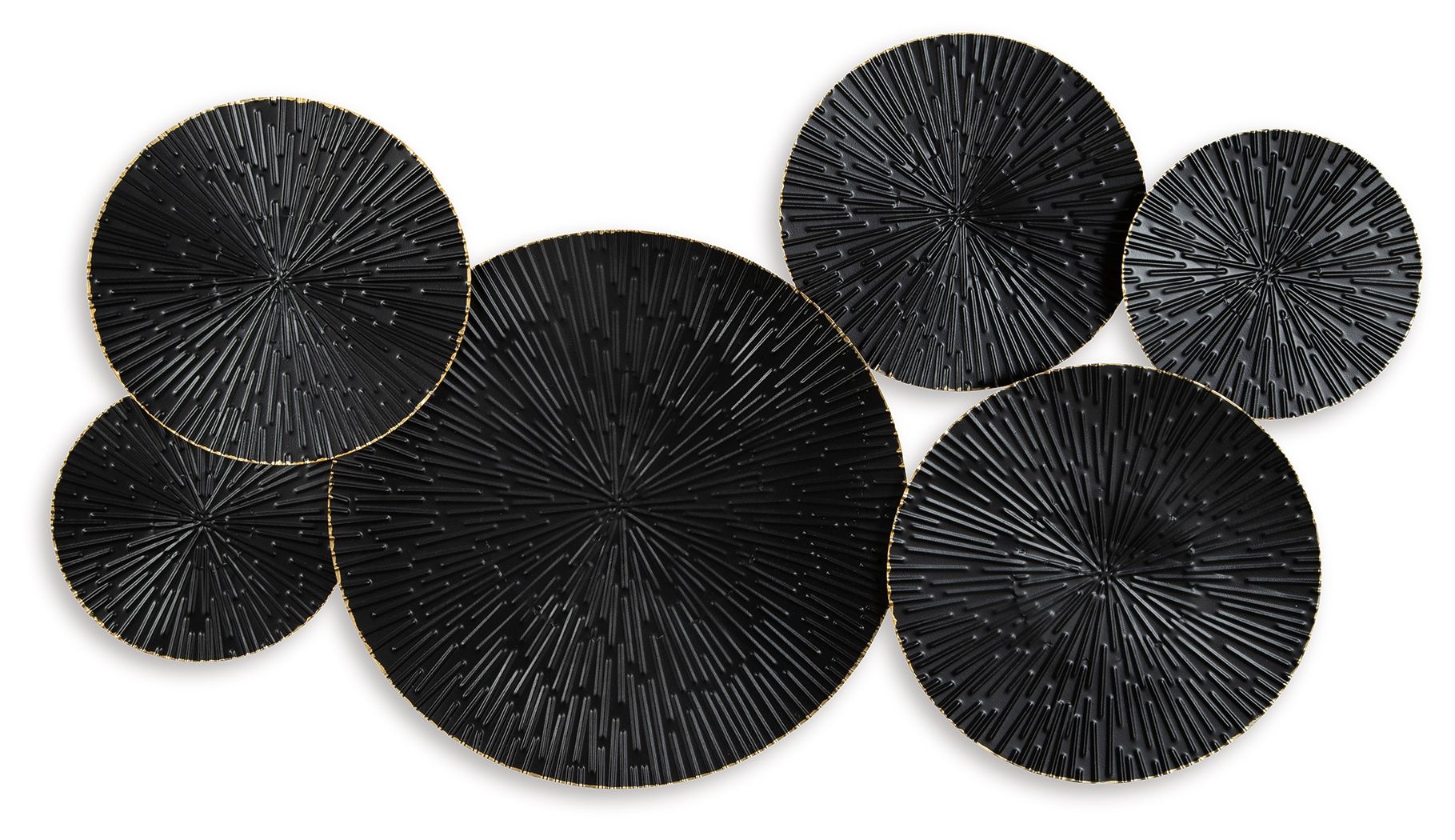 Rhetlen - Black / Gold Finish - Wall Decor - Hornell Furniture Outlet