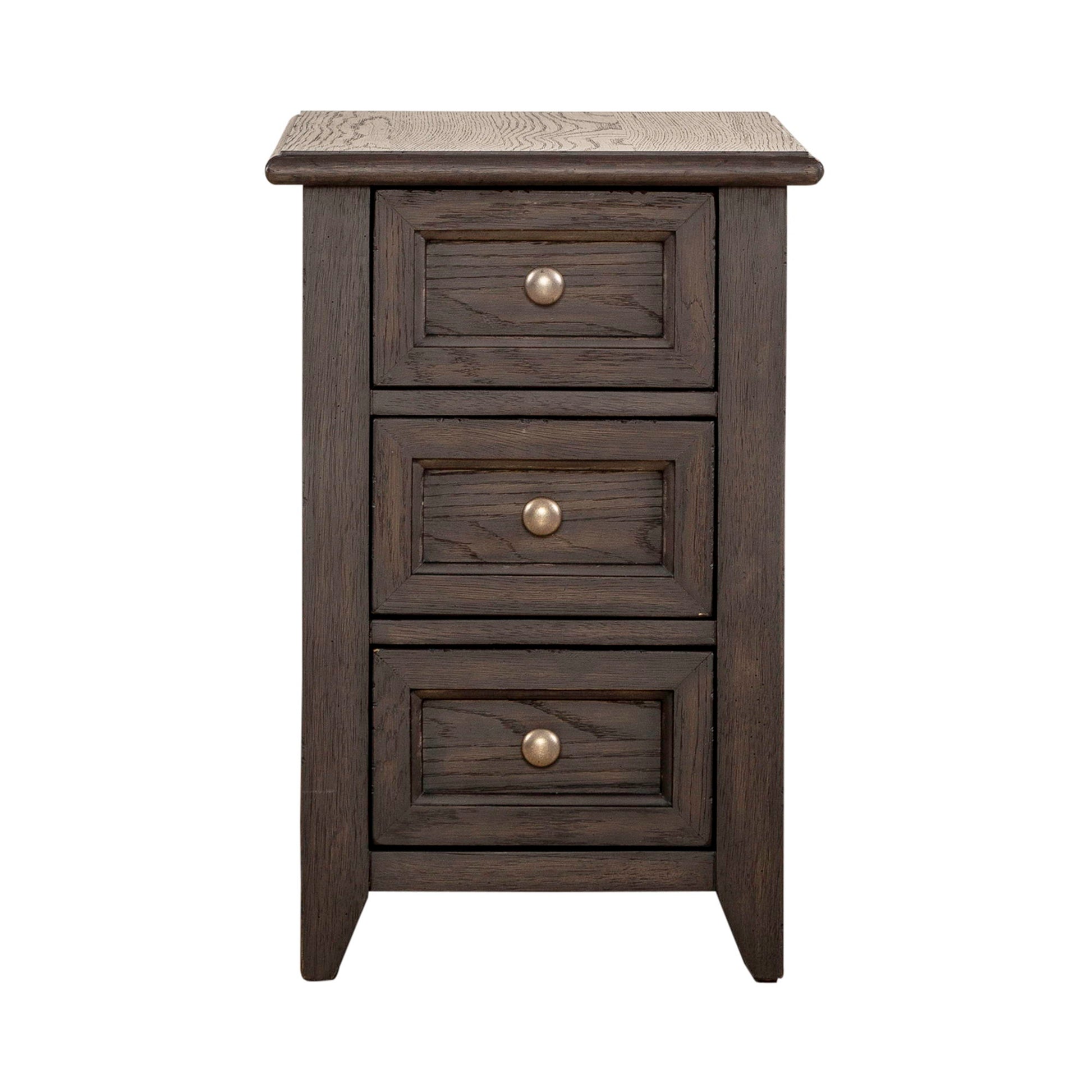 Mill Creek - Chair Side Table - Dark Brown - Hornell Furniture Outlet