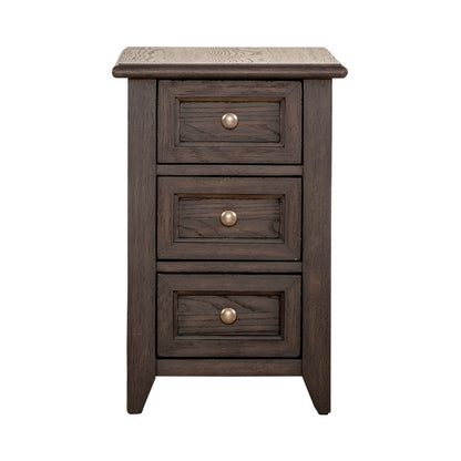 Mill Creek - Chair Side Table - Dark Brown - Hornell Furniture Outlet