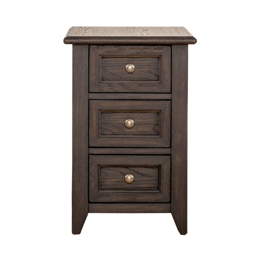 Mill Creek - Chair Side Table - Dark Brown - Hornell Furniture Outlet
