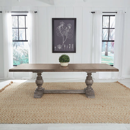 River Place - Trestle Table - Gray - Hornell Furniture Outlet