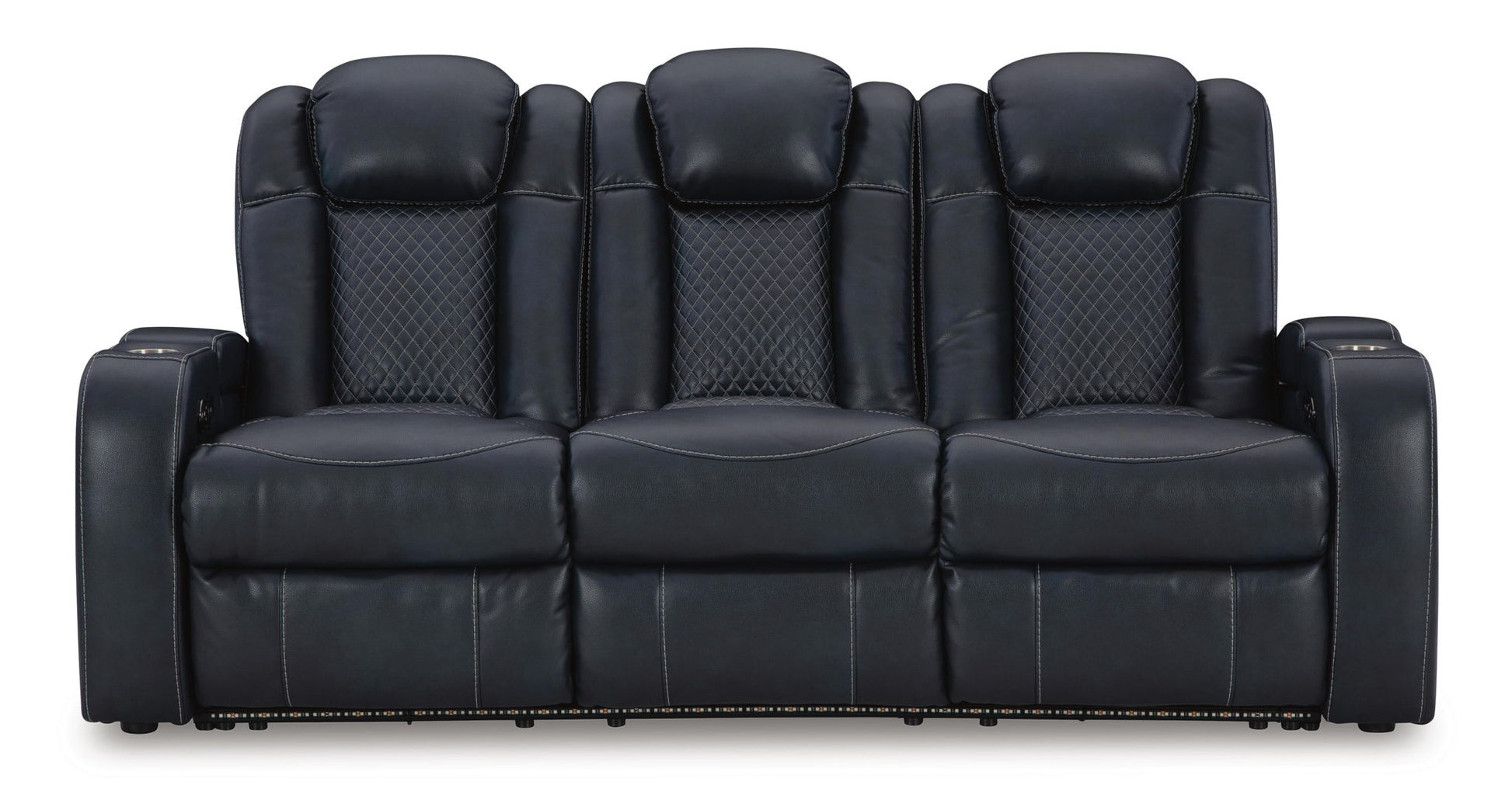Fyne - dyme - Power Reclining Sofa With Adj Headrest - Hornell Furniture Outlet
