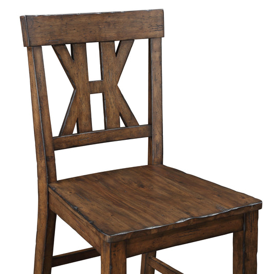 Auburn - Counter Stool (Set of 2) - Dark Brown - Hornell Furniture Outlet