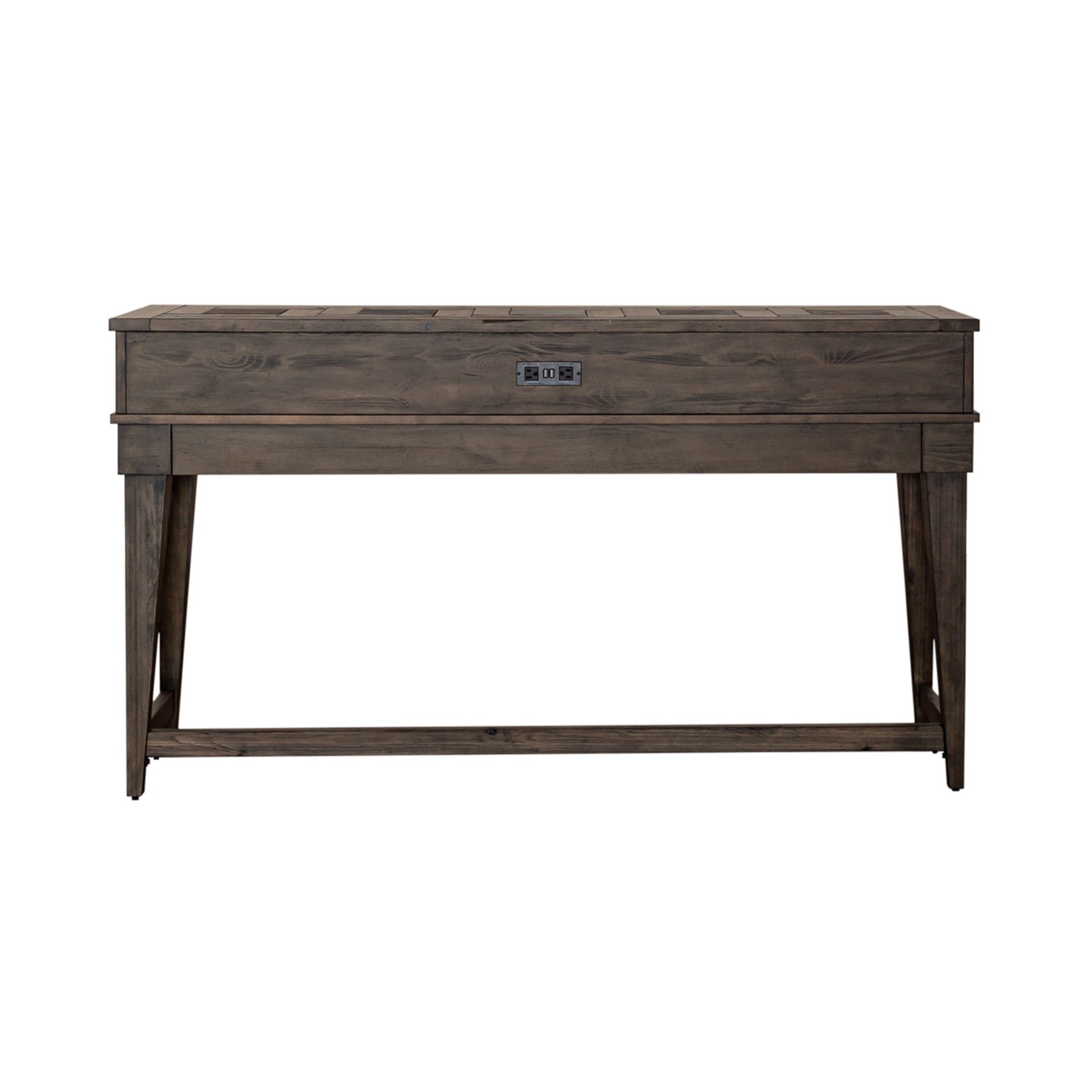 Arrowcreek - Console Bar Table - Dark Brown - Hornell Furniture Outlet