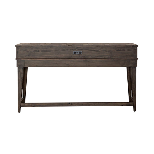 Arrowcreek - Console Bar Table - Dark Brown - Hornell Furniture Outlet