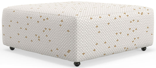 Sanctuary - Castered Cocktail Ottoman - Chalk - Hornell Furniture Outlet