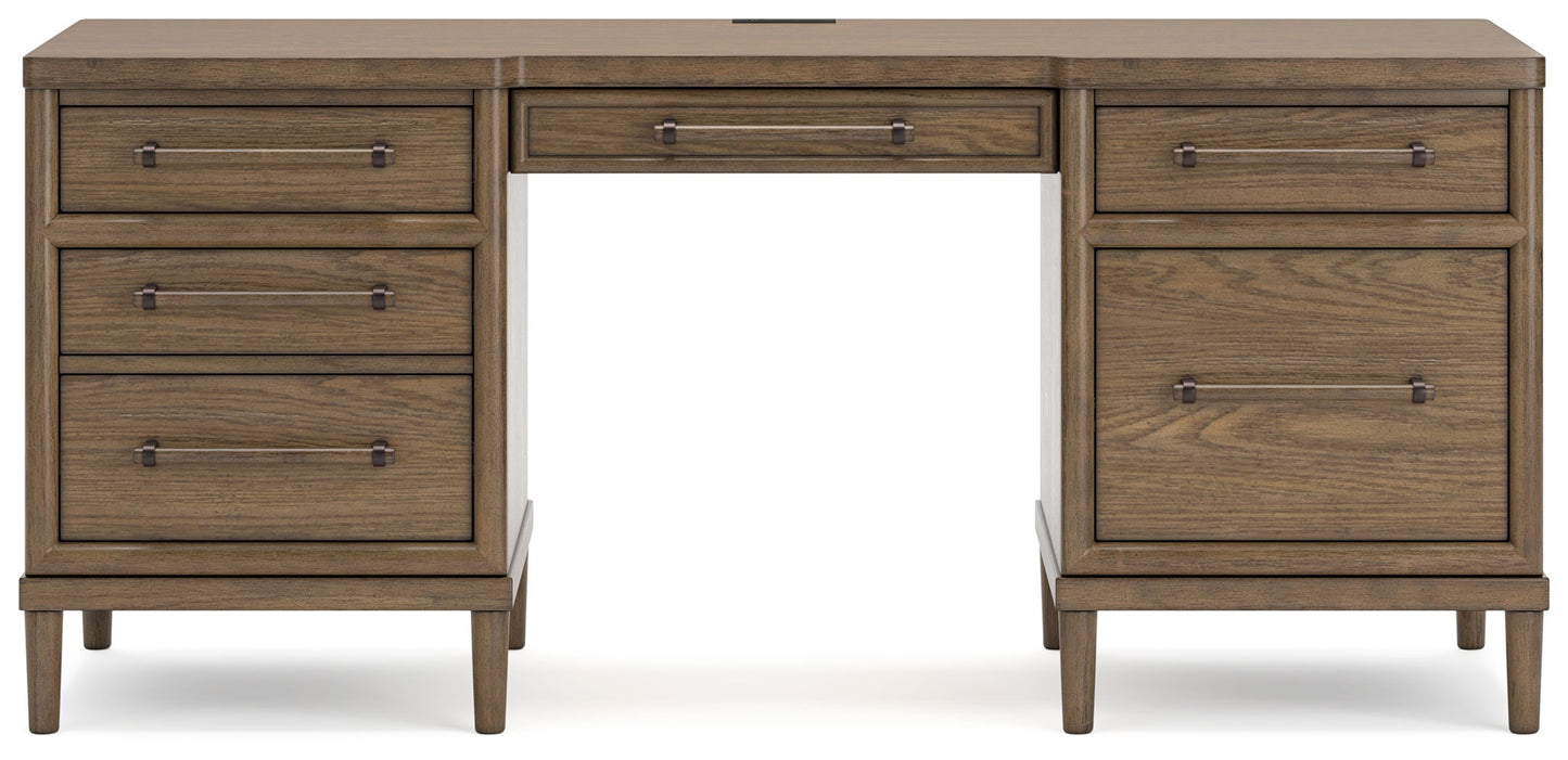 Roanhowe - Brown - Home Office Desk - Hornell Furniture Outlet