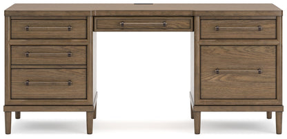 Roanhowe - Brown - Home Office Desk - Hornell Furniture Outlet