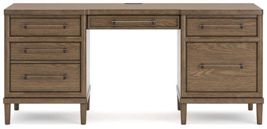 Roanhowe - Brown - Home Office Desk - Hornell Furniture Outlet