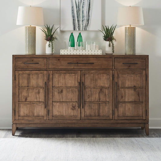 Shaker Lakes - Buffet - Harvest Brown - Hornell Furniture Outlet
