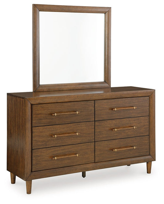 Lyncott - Brown - Dresser And Mirror - Hornell Furniture Outlet