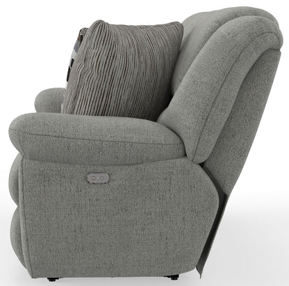 Trifecta - Sofa With 3 Recliners and Drop Down Table - Hornell Furniture Outlet