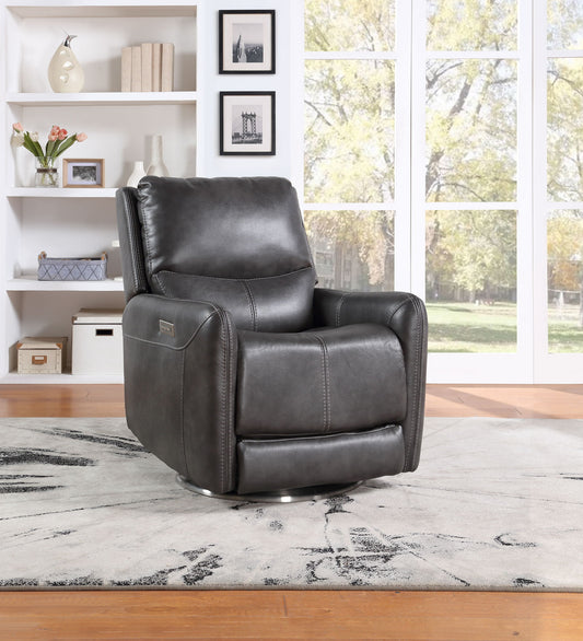 Athens - 360 Swivel Triple - Power Chair - Black - Hornell Furniture Outlet