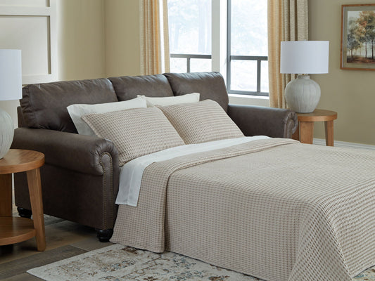 Roxmere - Umber - Queen Sofa Sleeper - Hornell Furniture Outlet