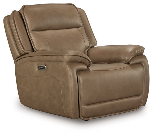 Glencroft - Power Recliner / Adjustable Headrest - Sahara - Hornell Furniture Outlet