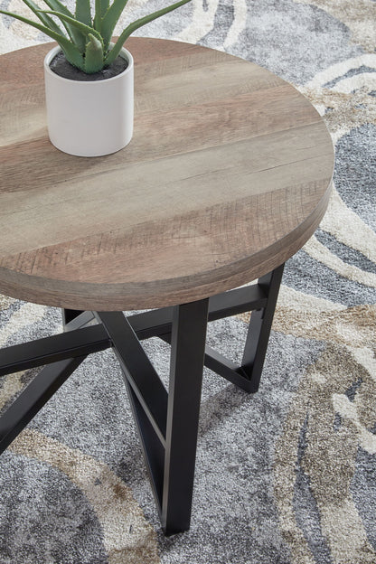 Deanlee - Grayish Brown / Black - Occasional Table Set (Set of 3) - Hornell Furniture Outlet
