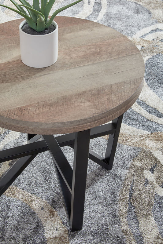 Deanlee - Grayish Brown / Black - Occasional Table Set (Set of 3) - Hornell Furniture Outlet