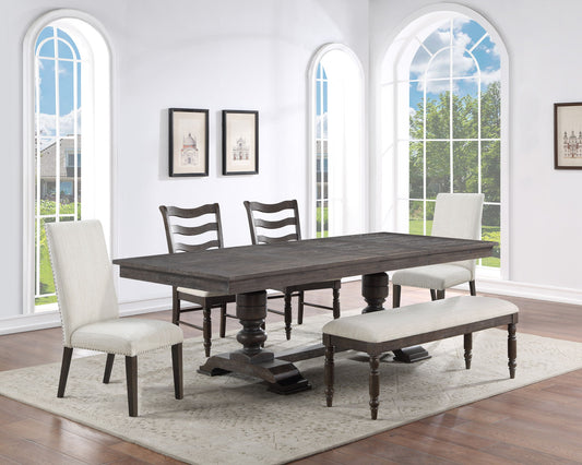 Hutchins - Upholstered Chair (Set of 2) - Dark Brown - Hornell Furniture Outlet