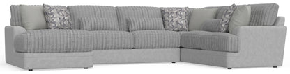 Titan - Sectional With Comfort Coil Seating And Accent Pillows Included - Hornell Furniture Outlet