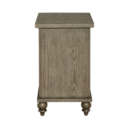 Americana Farmhouse - Chair Side Table - Light Brown - Hornell Furniture Outlet