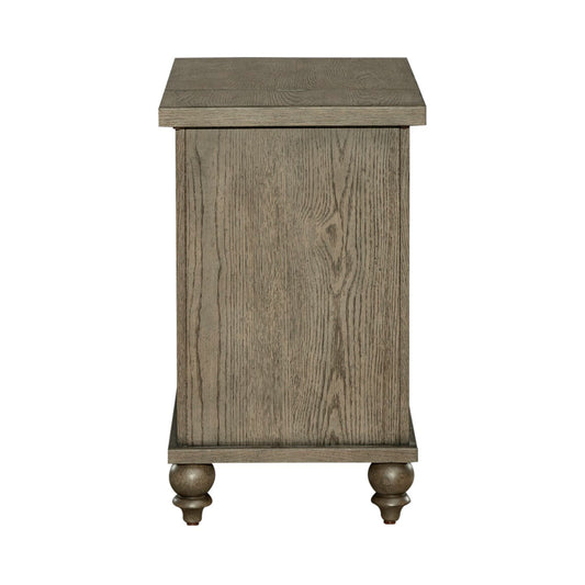 Americana Farmhouse - Chair Side Table - Light Brown - Hornell Furniture Outlet