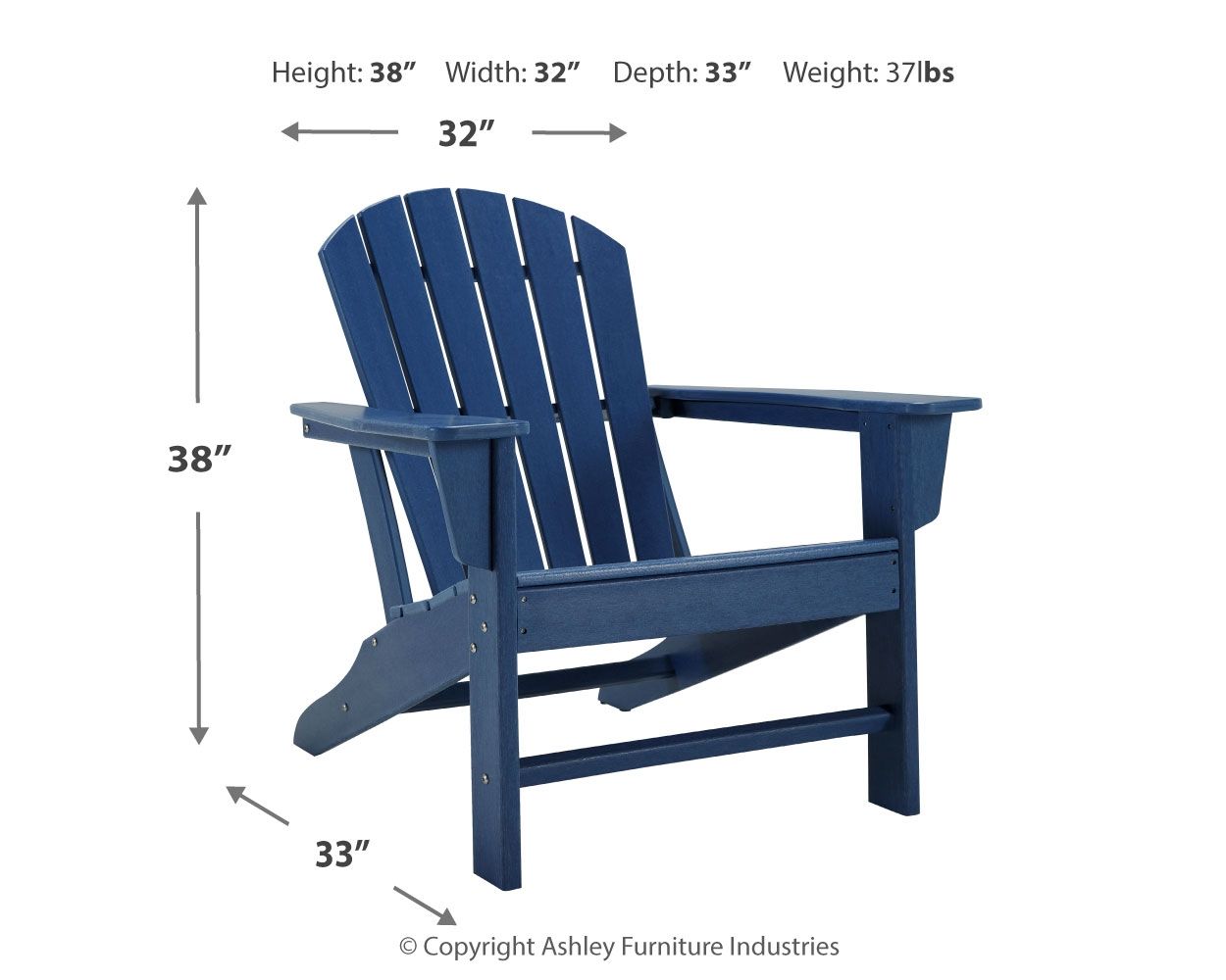 Sundown Treasure - Outdoor Adirondack Chair - Hornell Furniture Outlet