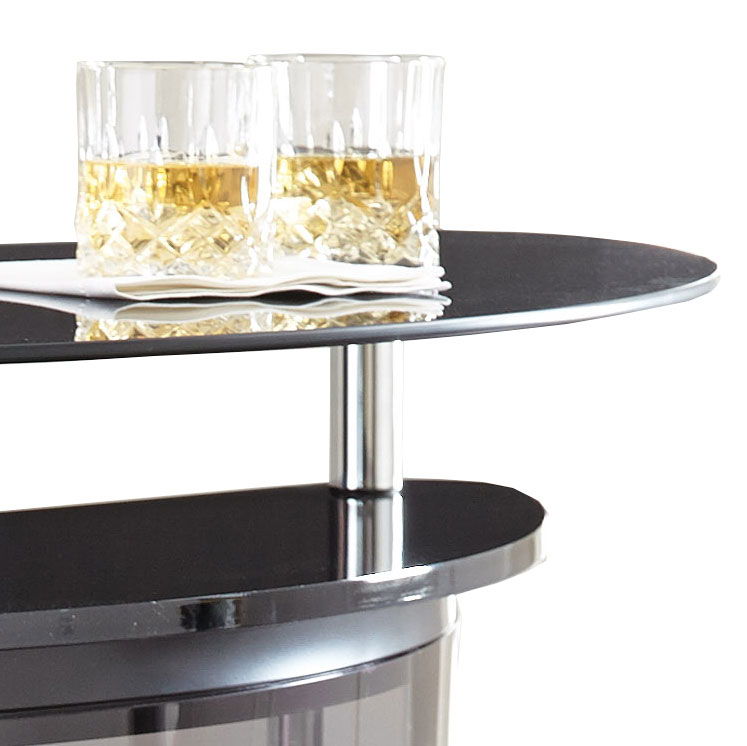Ariana - Bar Table Or Server - Black - Hornell Furniture Outlet