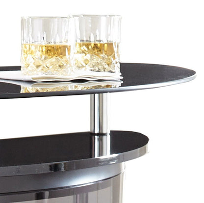 Ariana - Bar Table Or Server - Black - Hornell Furniture Outlet