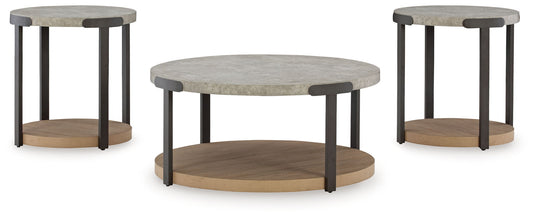 Darthurst - Light Brown - Occasional Table Set (Set of 3) - Hornell Furniture Outlet