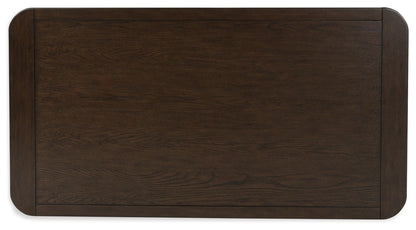 Breckington - Dark Brown - Rectangular Cocktail Table - Hornell Furniture Outlet