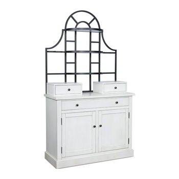 Greddinton - White - Bakers Rack Base - Hornell Furniture Outlet
