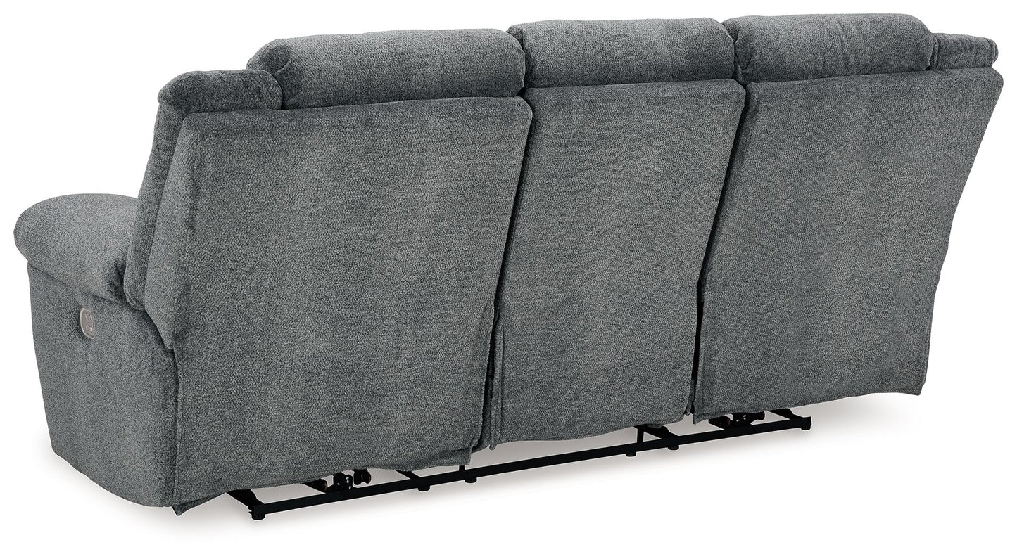 Tip - off - Power Reclining Sofa With Adj Headrest - Hornell Furniture Outlet