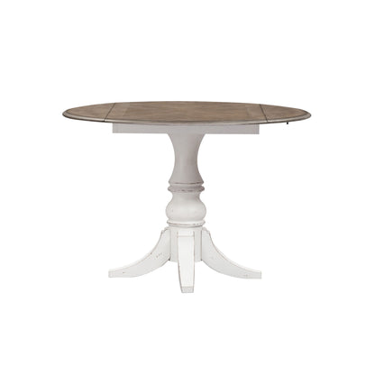 Magnolia Manor - Drop Leaf Table - White - Hornell Furniture Outlet