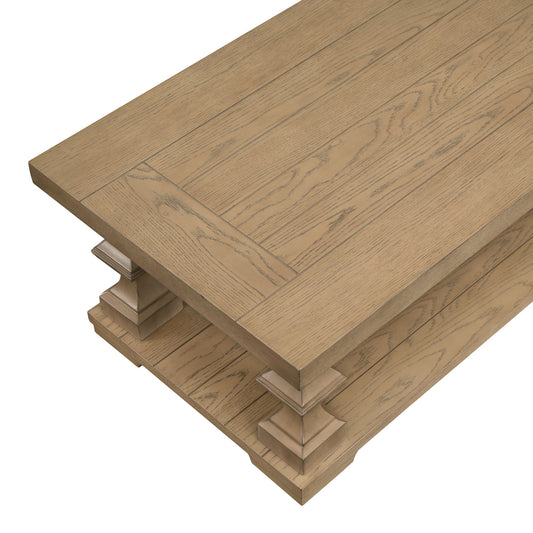 Dory - Coffee Table With Casters - Sand - Sand - Hornell Furniture Outlet