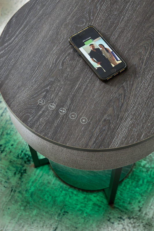 Sethlen - Gray / Black - Accent Table - Hornell Furniture Outlet