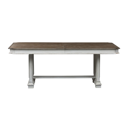 Abbey Park - Trestle Table Set - Hornell Furniture Outlet
