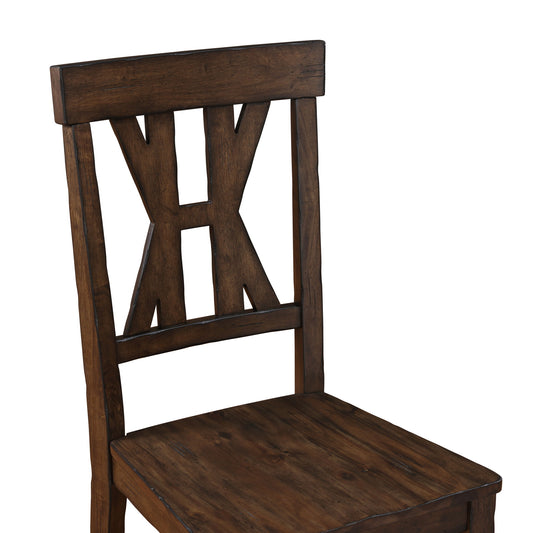 Auburn - Side Chair (Set of 2) - Dark Brown - Hornell Furniture Outlet