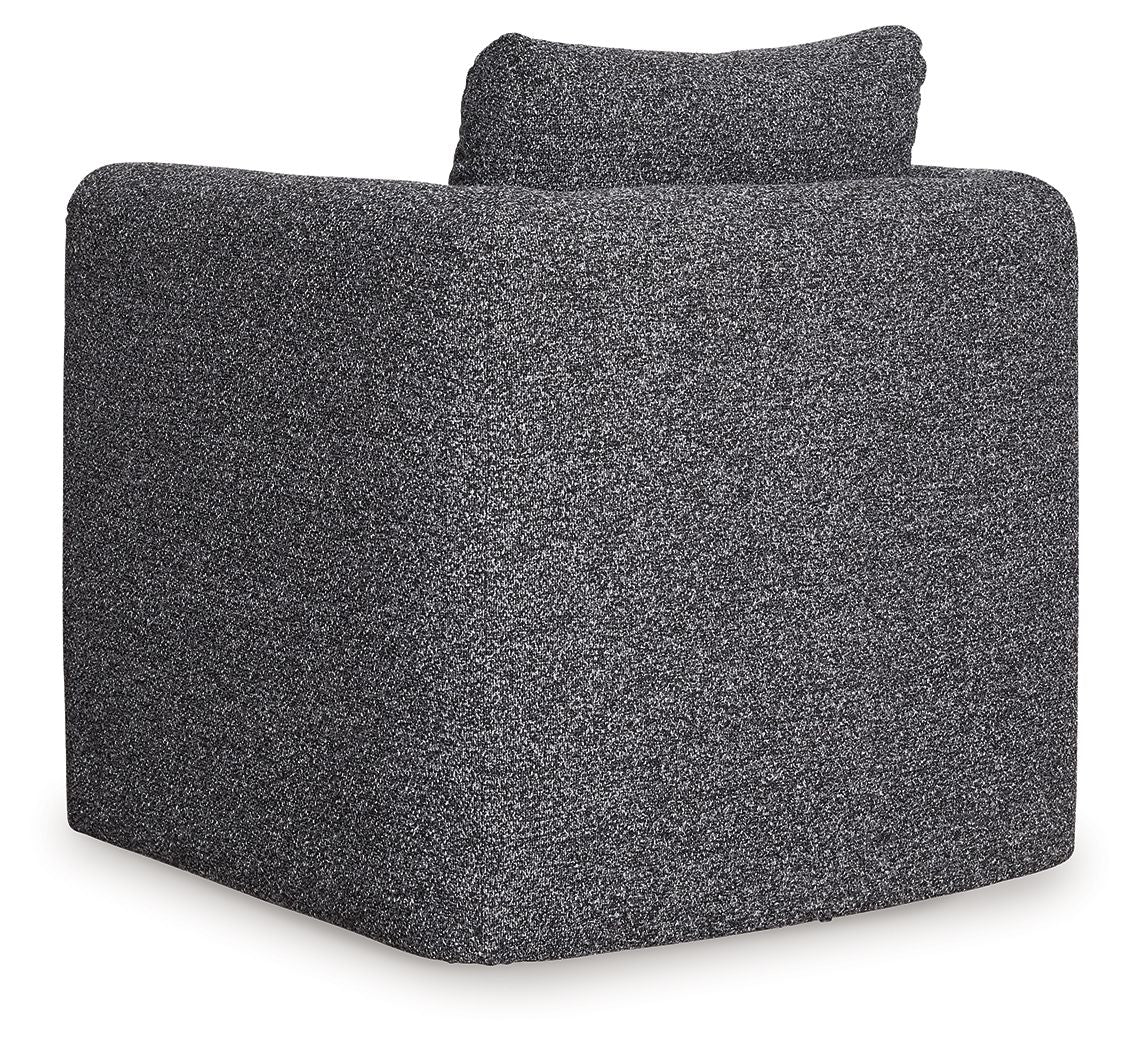 Vreni - Charcoal / Black - Accent Chair - Hornell Furniture Outlet