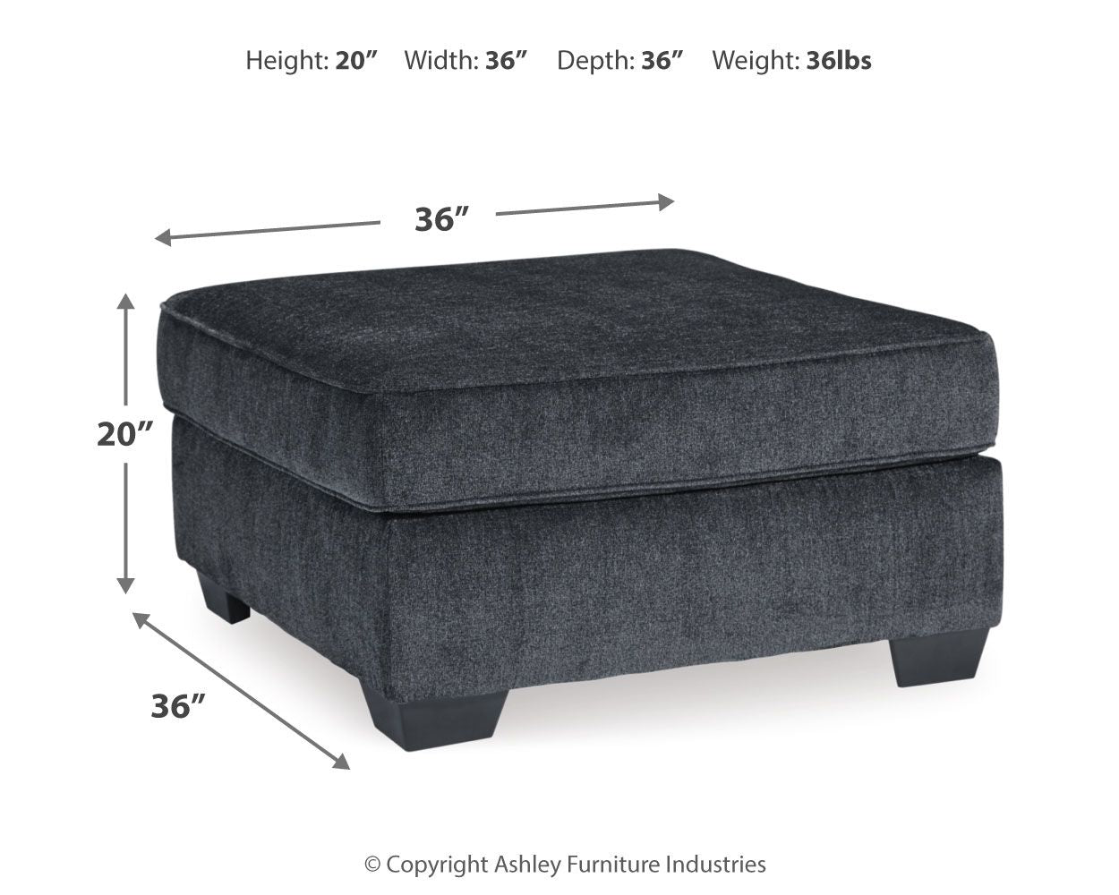 Altari - Accent Ottoman - Hornell Furniture Outlet