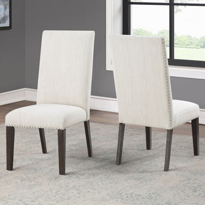 Hutchins - Upholstered Chair (Set of 2) - Dark Brown - Hornell Furniture Outlet